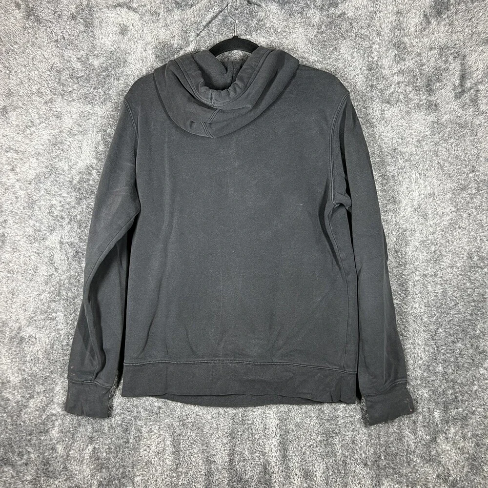 The North Face Hoodie Mens Small Black Pullover Logo Fleece Sweatshirt Outdoor